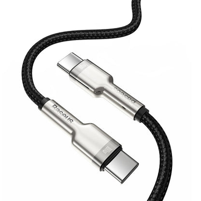 Cable de Datos y Carga USB-C - USB-C Baseus Cafule, 100W, 2m, Negro CATJK-D01