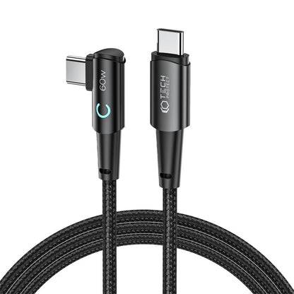 Cable de carga y datos USB-C - USB-C Tech-Protect Ultraboost L, 60W, 2m, Gris 