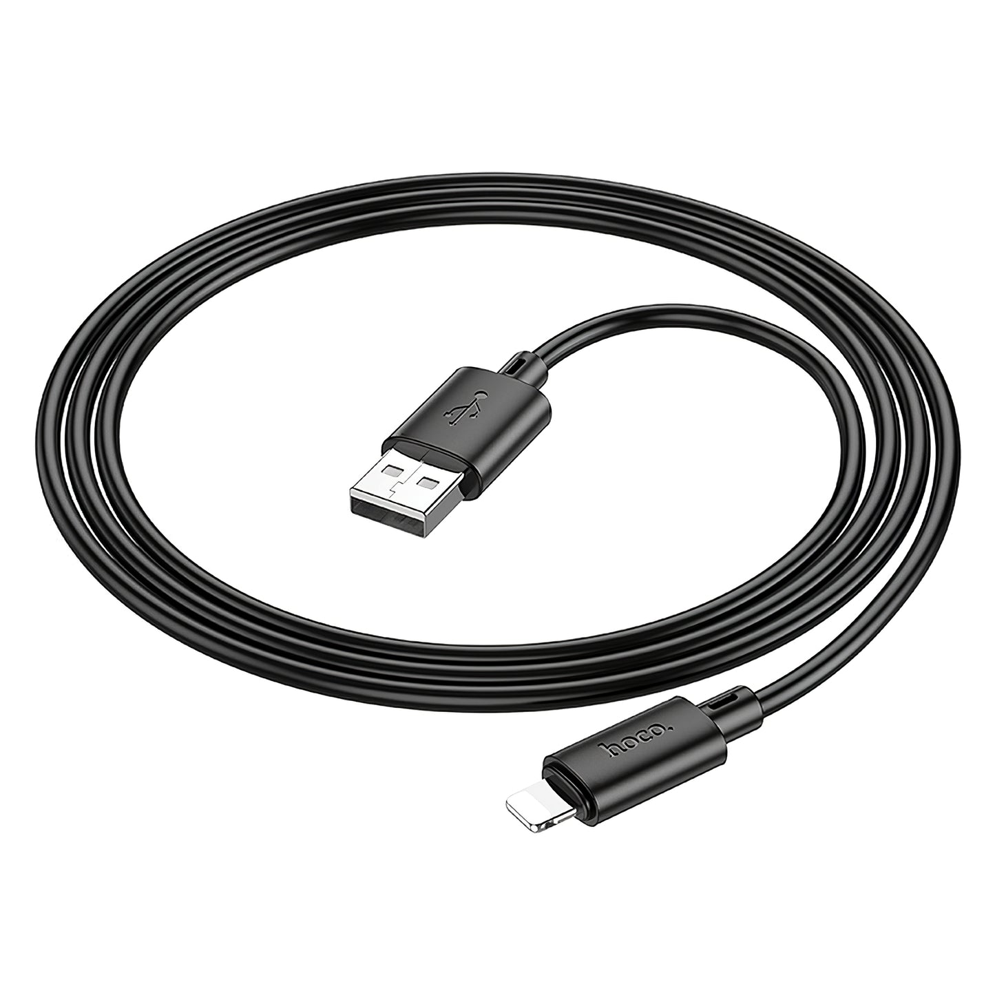 Cable de datos y carga USB-A - Lightning HOCO X88, 18W, 1m, Negro 