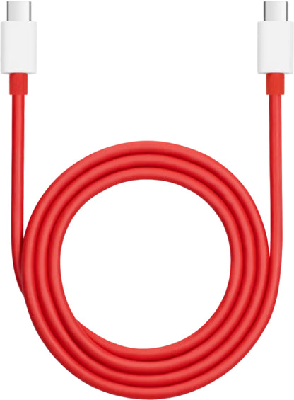 Cable de carga y datos USB-C - USB-C OnePlus DL152, 150W, 1m, Rojo 5461100529