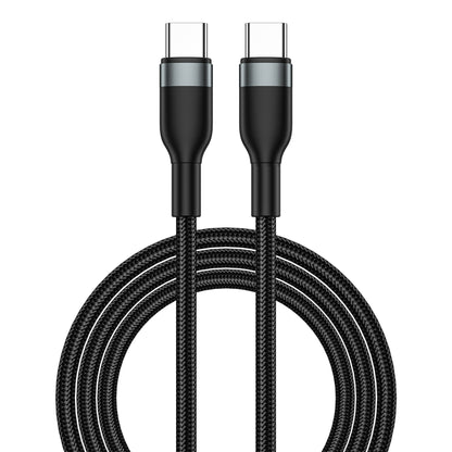 Cable de carga y datos USB-C - USB-C WiWu Wi-C017, 100W, 1,2m, Negro 