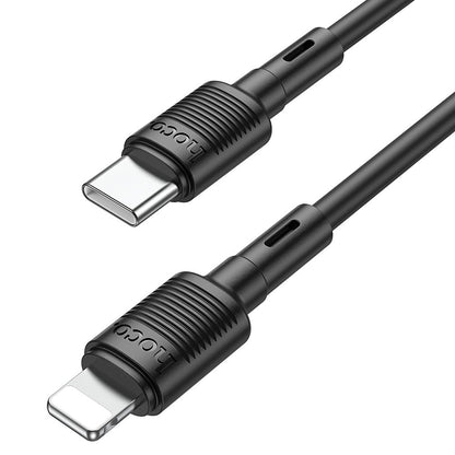 HOCO X83 Victory Cable de carga y datos USB-C - Lightning, 20 W, 1 m, negro 