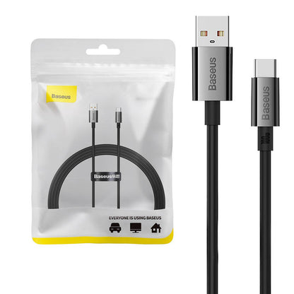 Cable de datos y carga USB-A - USB-C Baseus Superior Series, 100W, 1,5m, Negro P10320102114-01 