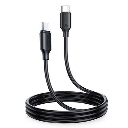 Cable de carga y datos USB-C - USB-C Joyroom S-CC060A9, 60W, 1m, Negro 