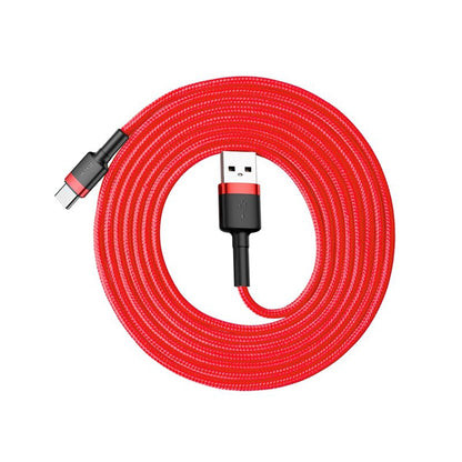 Cable de datos y carga USB-A - USB-C Baseus Cafule, 18W, 2m, Rojo CATKLF-C09