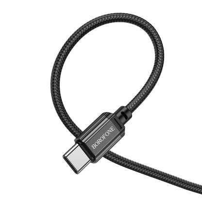 Cable de datos y carga USB-A - USB-C Borofone BX87 Sharp BX87, 60W, 1m, Negro 