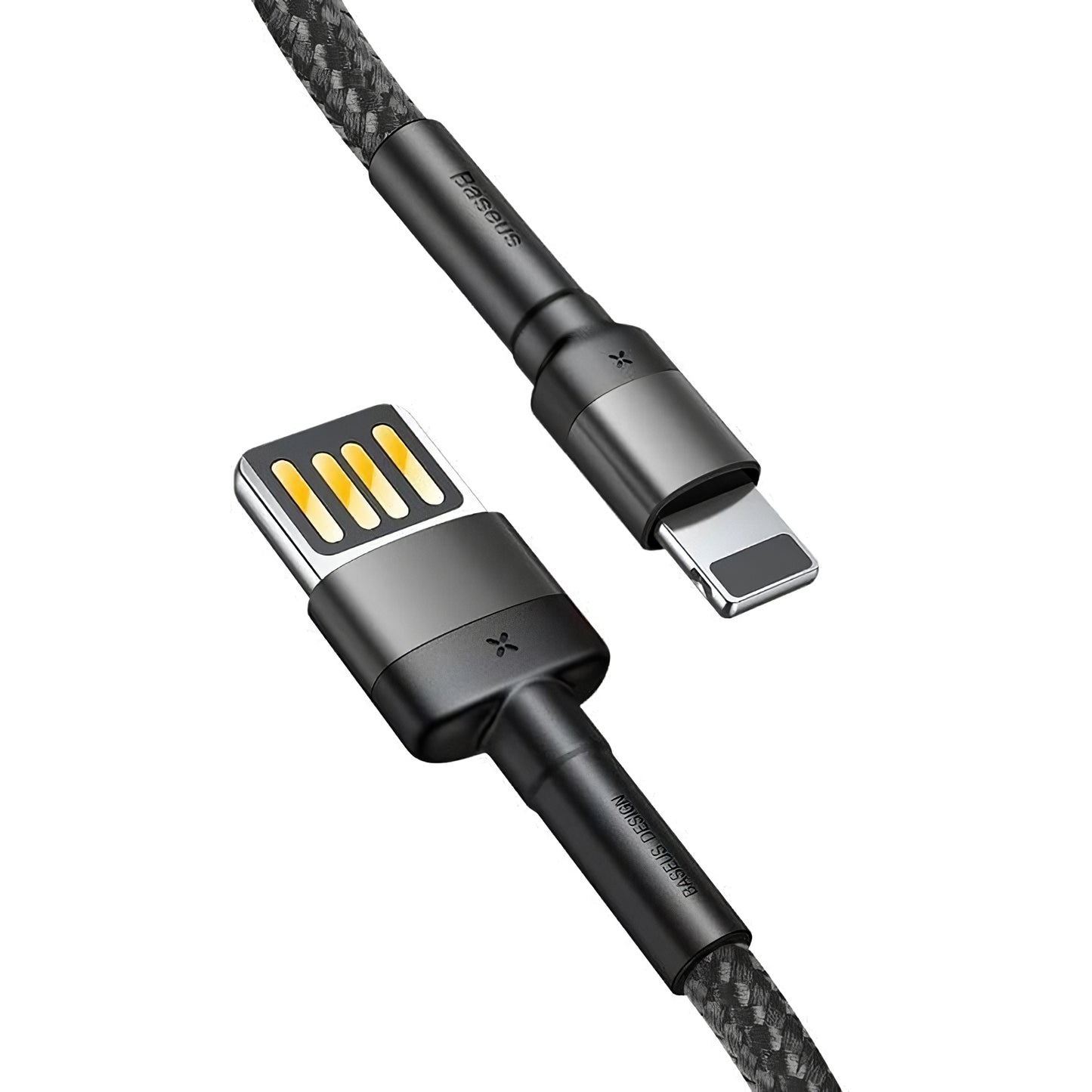 Cable de datos y carga USB-A - Lightning Baseus Cafule, 18W, 2m, Gris CALKLF-HG1 