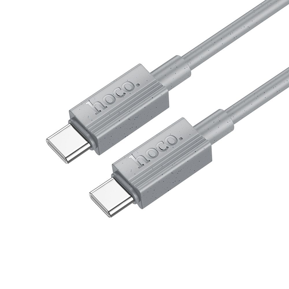 Cable de Datos y Carga USB-C - USB-C HOCO X107, 60W, 1m, Gris