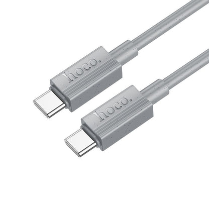 Cable de Datos y Carga USB-C - USB-C HOCO X107, 60W, 1m, Gris