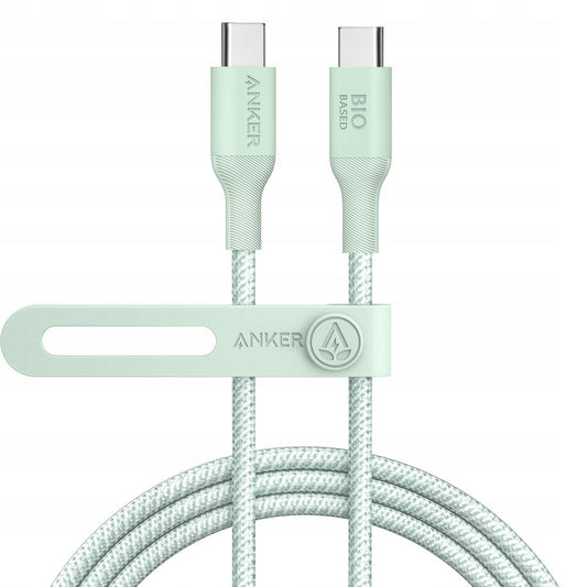 Cable de carga y datos USB-C - USB-C Anker 544, 140 W, 1,8 m, verde A80F6H61 