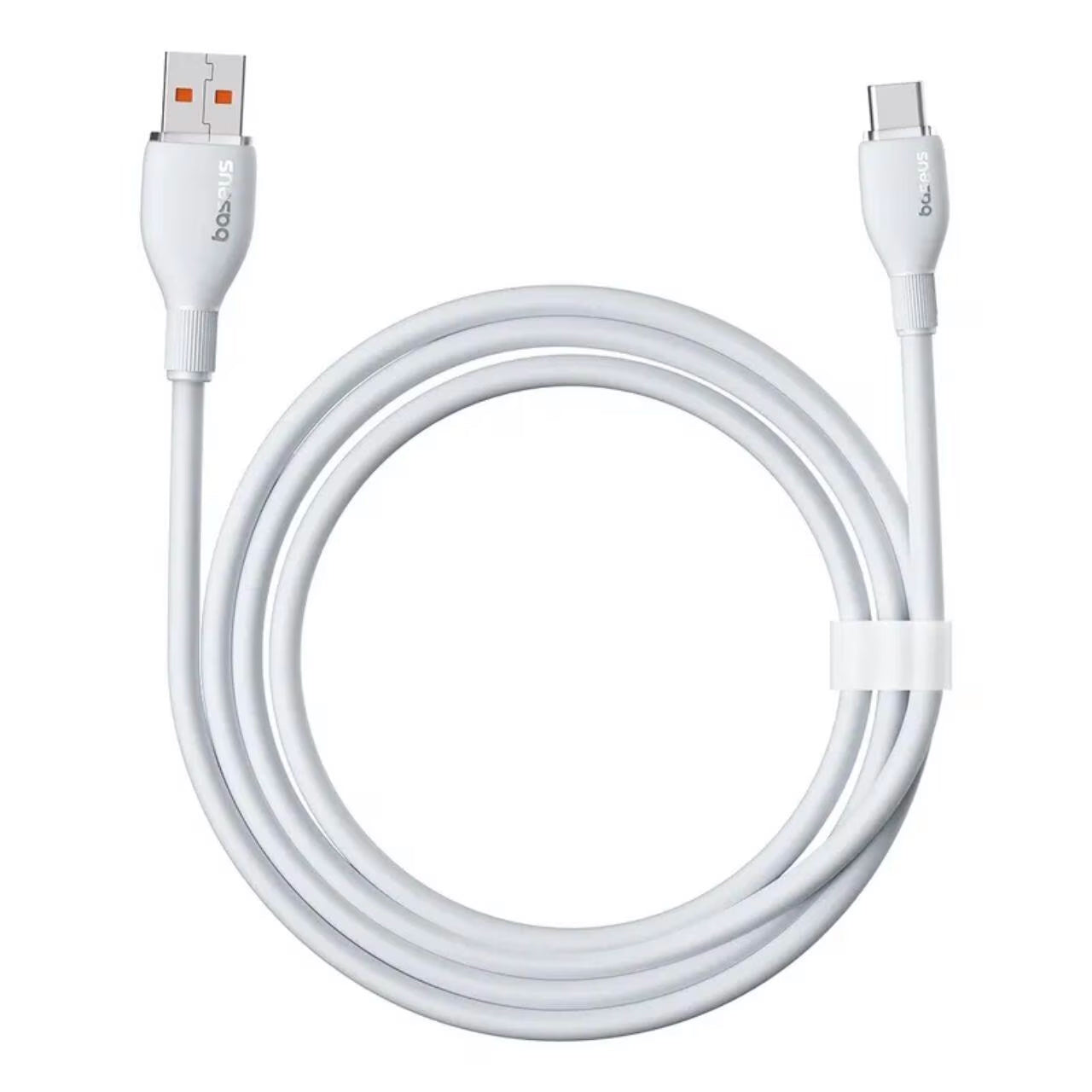 Cable de Datos y Carga USB-A a USB-C Baseus Pudding, 100W, 1.2m, Blanco