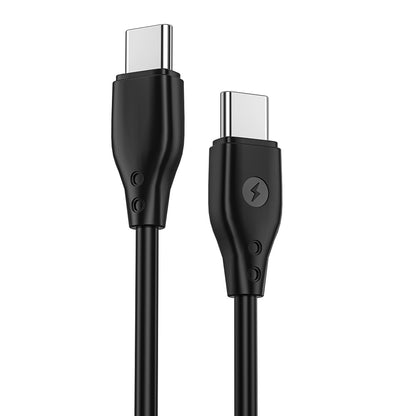 Cable de carga y datos USB-C - USB-C WiWu Wi-C002, 67W, 1m, Negro 