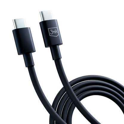 Cable de carga y datos USB-C - USB-C 3MK Hyper, 100W, 1,2m, Negro 