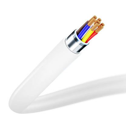 Cable de carga y datos USB-C - Lightning 3MK Hyper, 20W, 1,2m, Blanco 