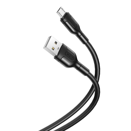 Cable de carga y datos USB-A - microUSB XO Design NB212, 18 W, 1 m, negro 