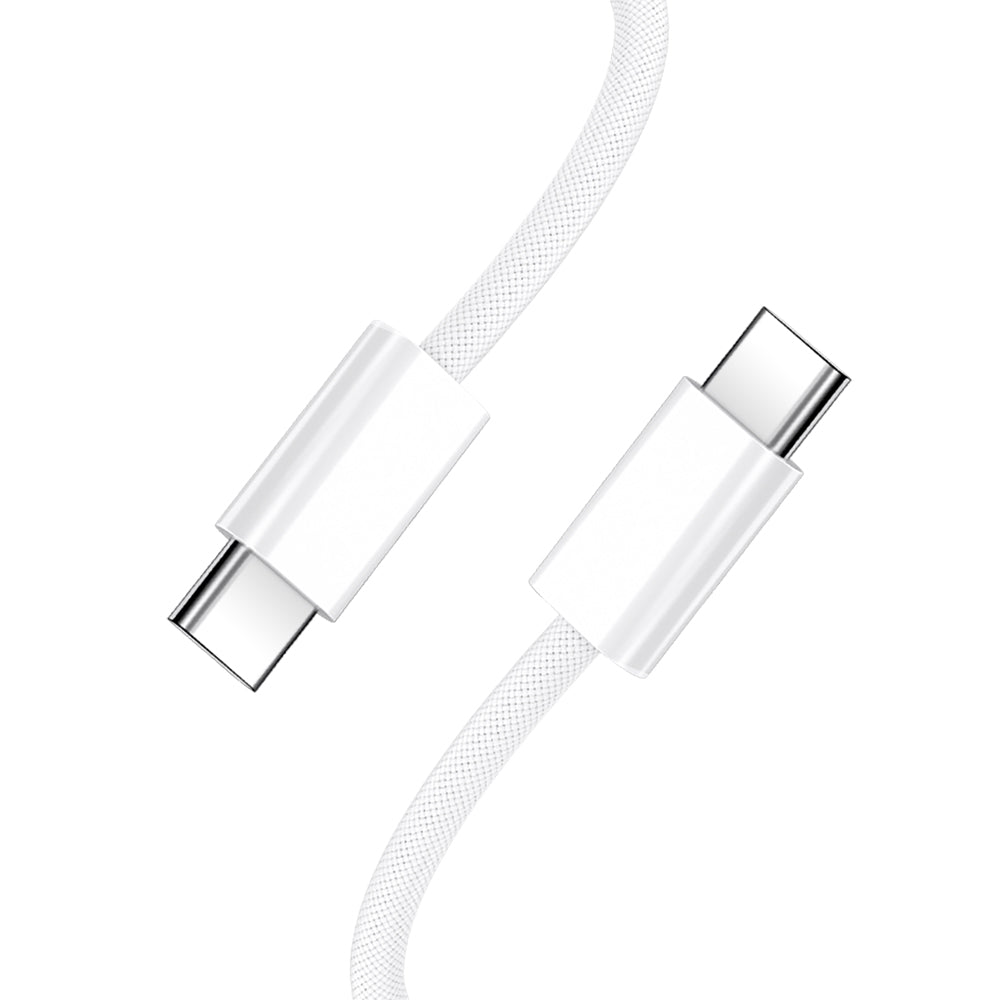 Cable de Datos y Carga USB-C - USB-C BWOO BO-X284, 60W, 1m, Blanco