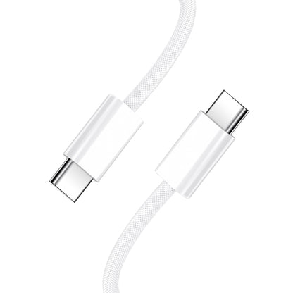 Cable de Datos y Carga USB-C - USB-C BWOO BO-X284, 60W, 1m, Blanco