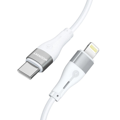 Cable de Datos y Carga USB-C - Lightning WZK WSTCL1, 27W, 1m, Blanco