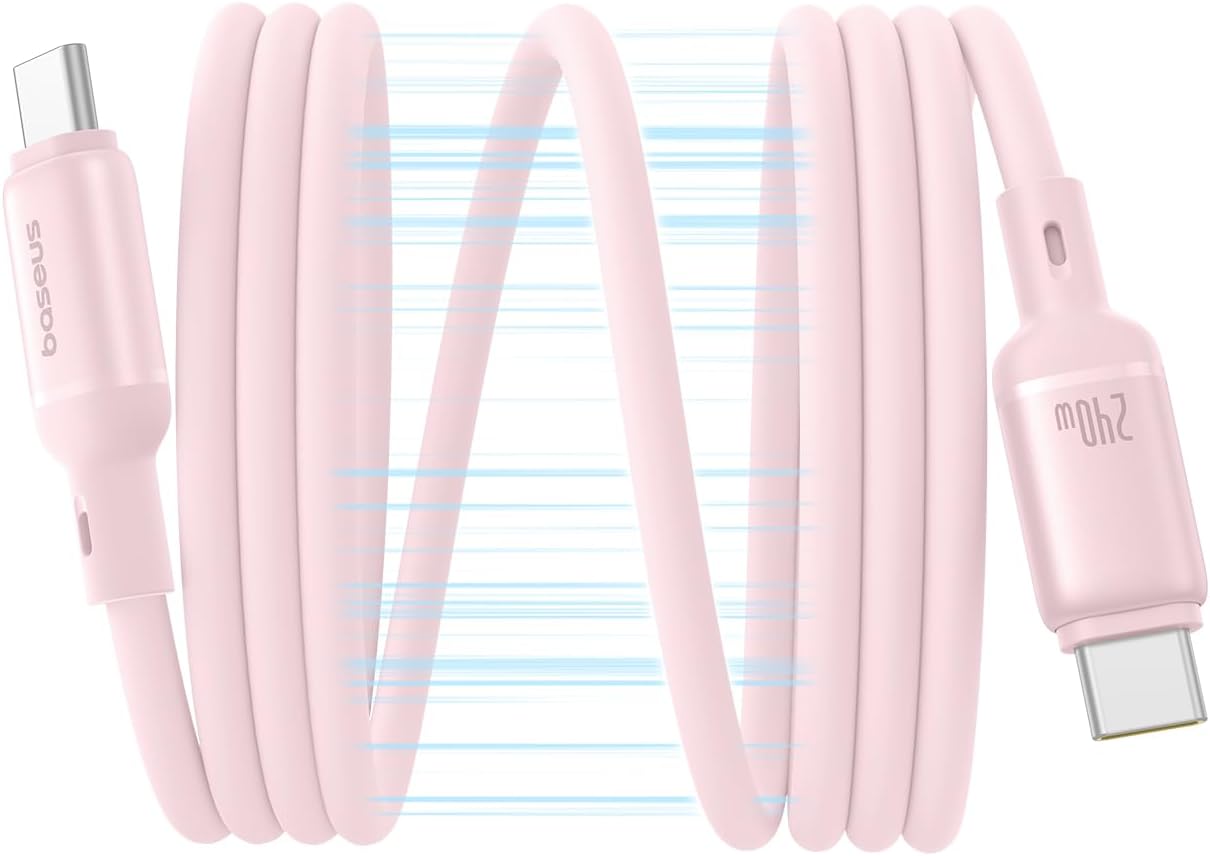USB-C Data and Charging Cable - USB-C Baseus PicoGo, 240W, 1m, Pink P10376800411-00