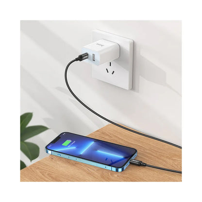 Cable de Datos y Carga USB-C - Lightning HOCO X89, 27W, 2m, Negro