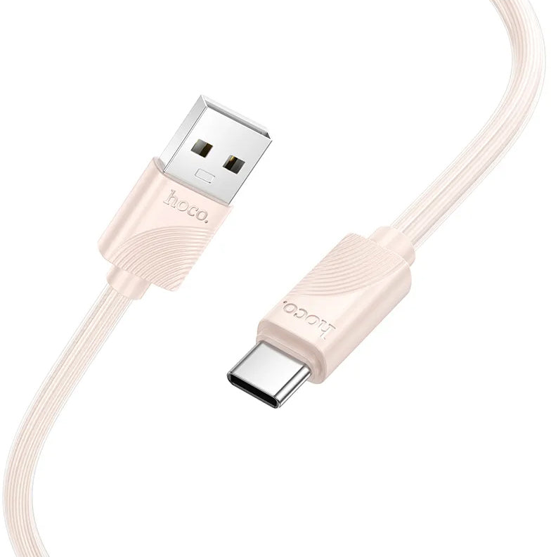 Cable de Datos y Carga USB-A - USB-C HOCO X114, 18W, 1m, Rosa