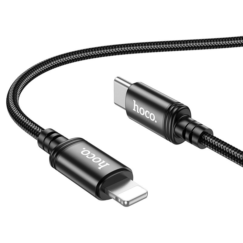 Cable de Datos y Carga USB-C - Lightning HOCO X89, 20W, 1m, Negro