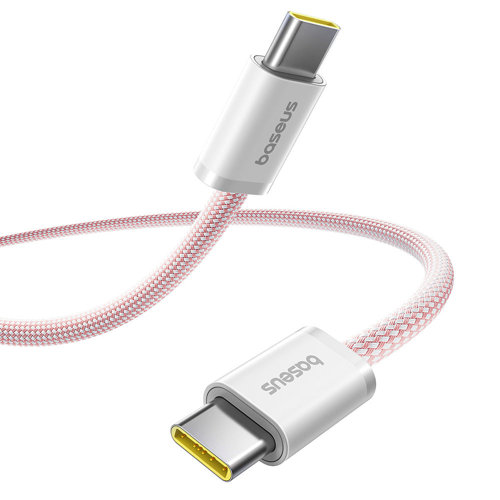 Cable de Datos y Carga USB-C - USB-C Baseus Dynamic 4 Series, 100W, 1m, Rosa P10381400411-00