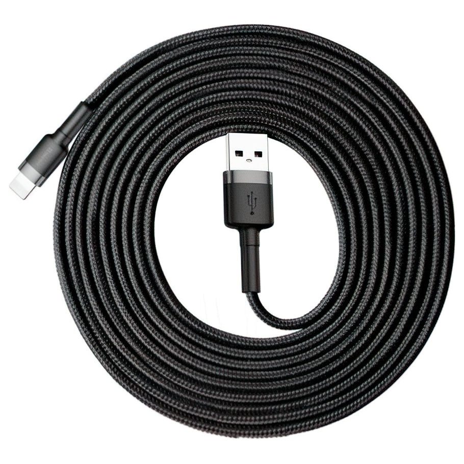 Baseus Cafule USB-A to Lightning Data and Charging Cable, 18W, 3m, Gold CALKLF-RV1