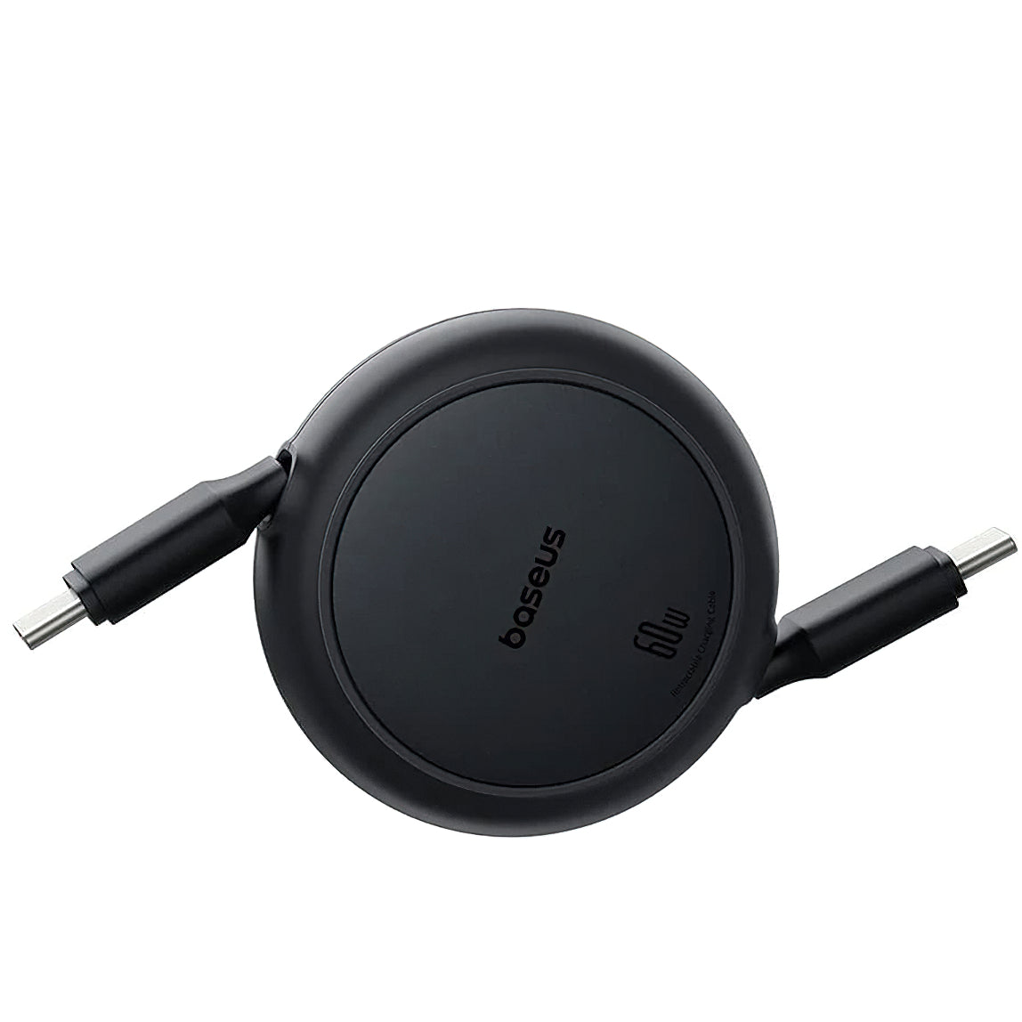 Cable de Datos y Carga USB-C - USB-C Baseus Free2Pull Mini Retráctil, 60W, 1m, Negro P10364500111-01