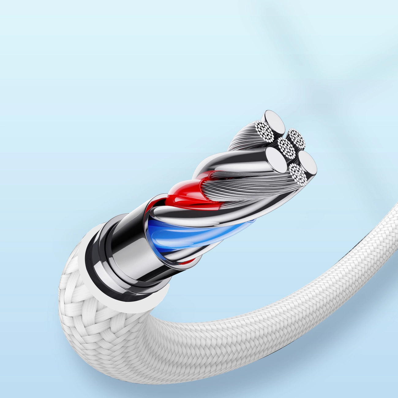 USB-A to Lightning Data and Charging Cable Joyroom A10, 18W, 1.2m, White