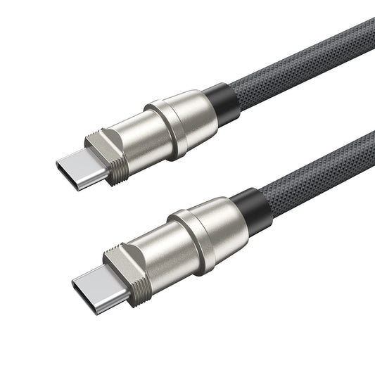 Cable de Datos y Carga USB-C - Lightning BWOO, 27W, 0.3m, Negro