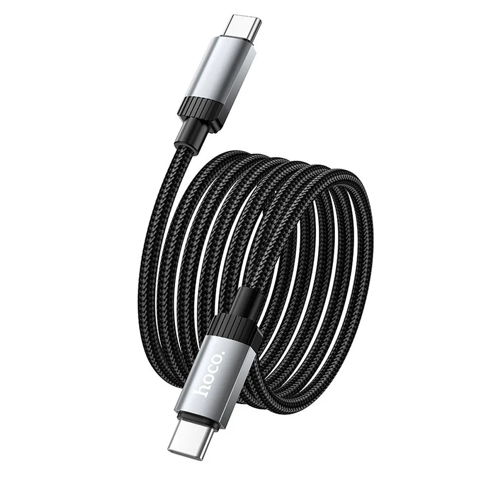 Cable de Datos y Carga USB-C - USB-C HOCO X117, 60W, 1m, Negro