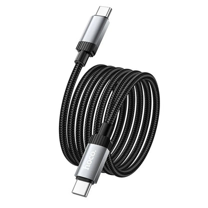 Cable de Datos y Carga USB-C - USB-C HOCO X117, 60W, 1m, Negro