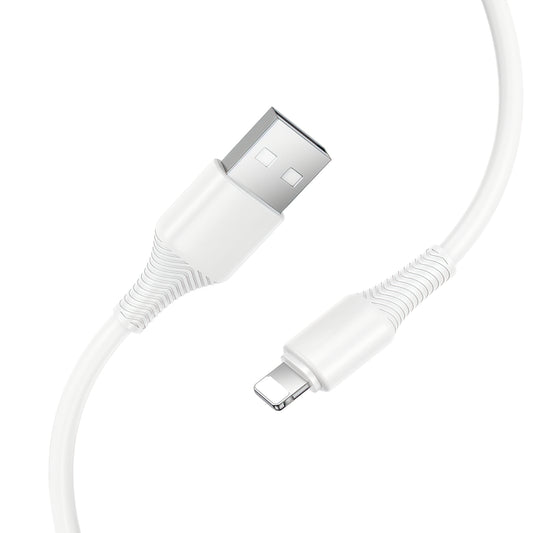 Cable de Datos y Carga USB-A - Lightning HOCO X120, 18W, 1m, Blanco