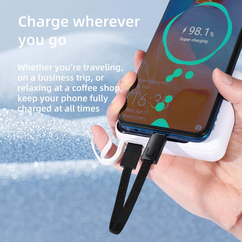 Cable de Datos y Carga USB-C - USB-C Tech-Protect Ultraboost DNA Llavero, 60W, 0.17m, Gris