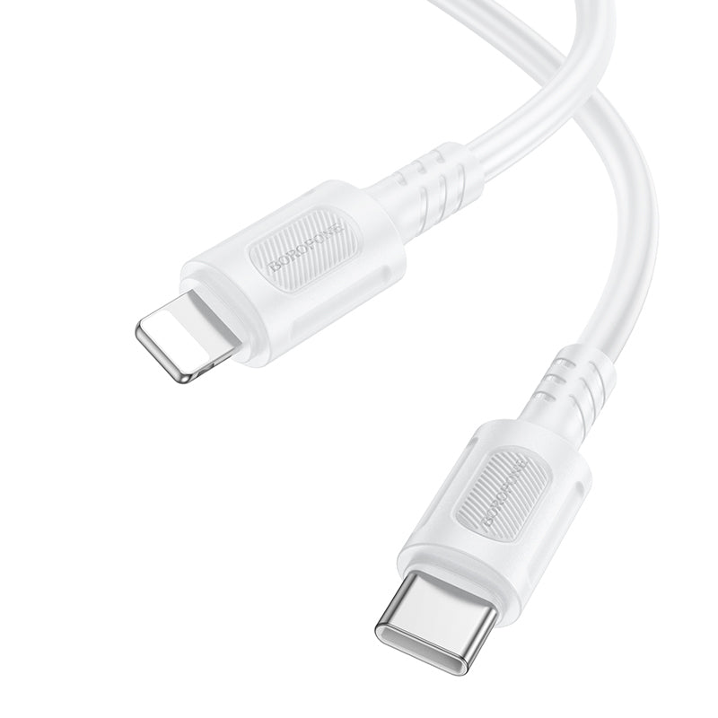 USB-C to Lightning Data and Charging Cable Borofone BX111 Feliz, 27W, 1m, White
