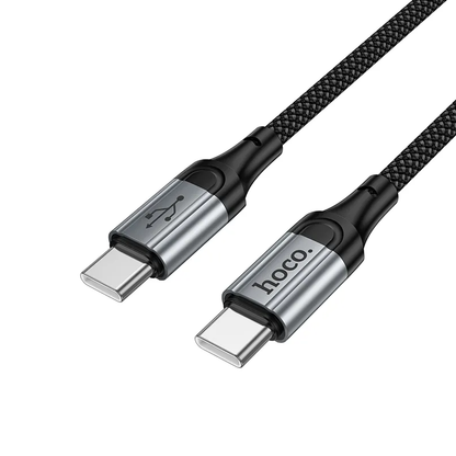 Cable de Datos y Carga USB-C - USB-C HOCO X121, 60W, 1.5m, Negro
