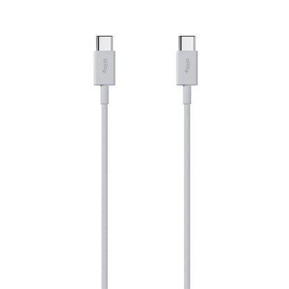 Cable de Datos y Carga USB-C - USB-C Allity. AUC-03, 100W, 1m, Blanco