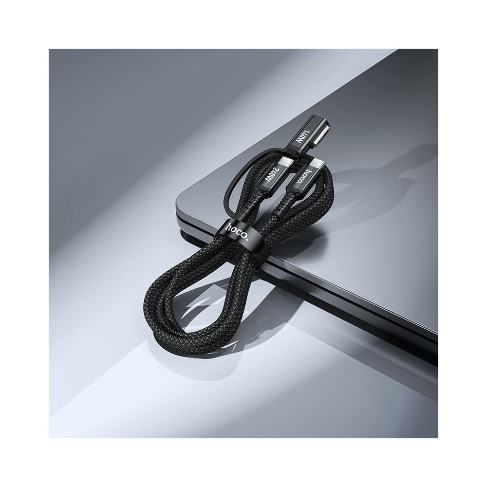 Cable de Carga HOCO U142, USB-C - USB-C / MagSafe 3, 240W, 1.8m, Negro
