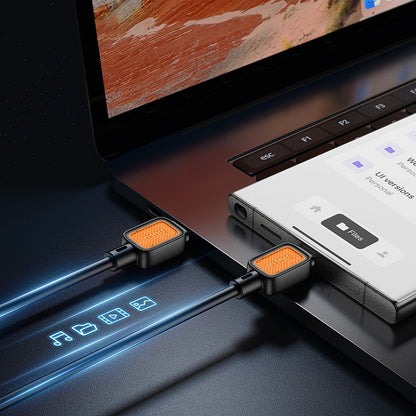 Cable de Datos y Carga USB-C - USB-C HOCO X108, 60W, 1m, Negro