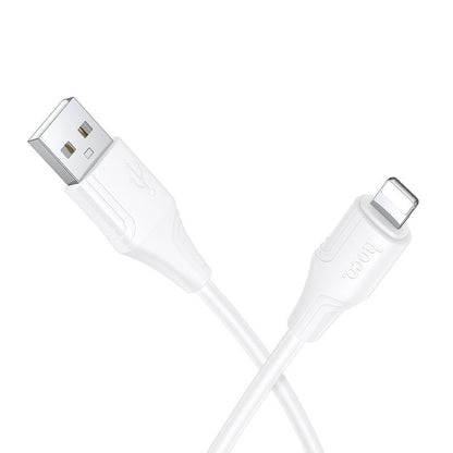 Cable de Datos y Carga USB-A - Lightning HOCO X124, 18W, 1m, Blanco