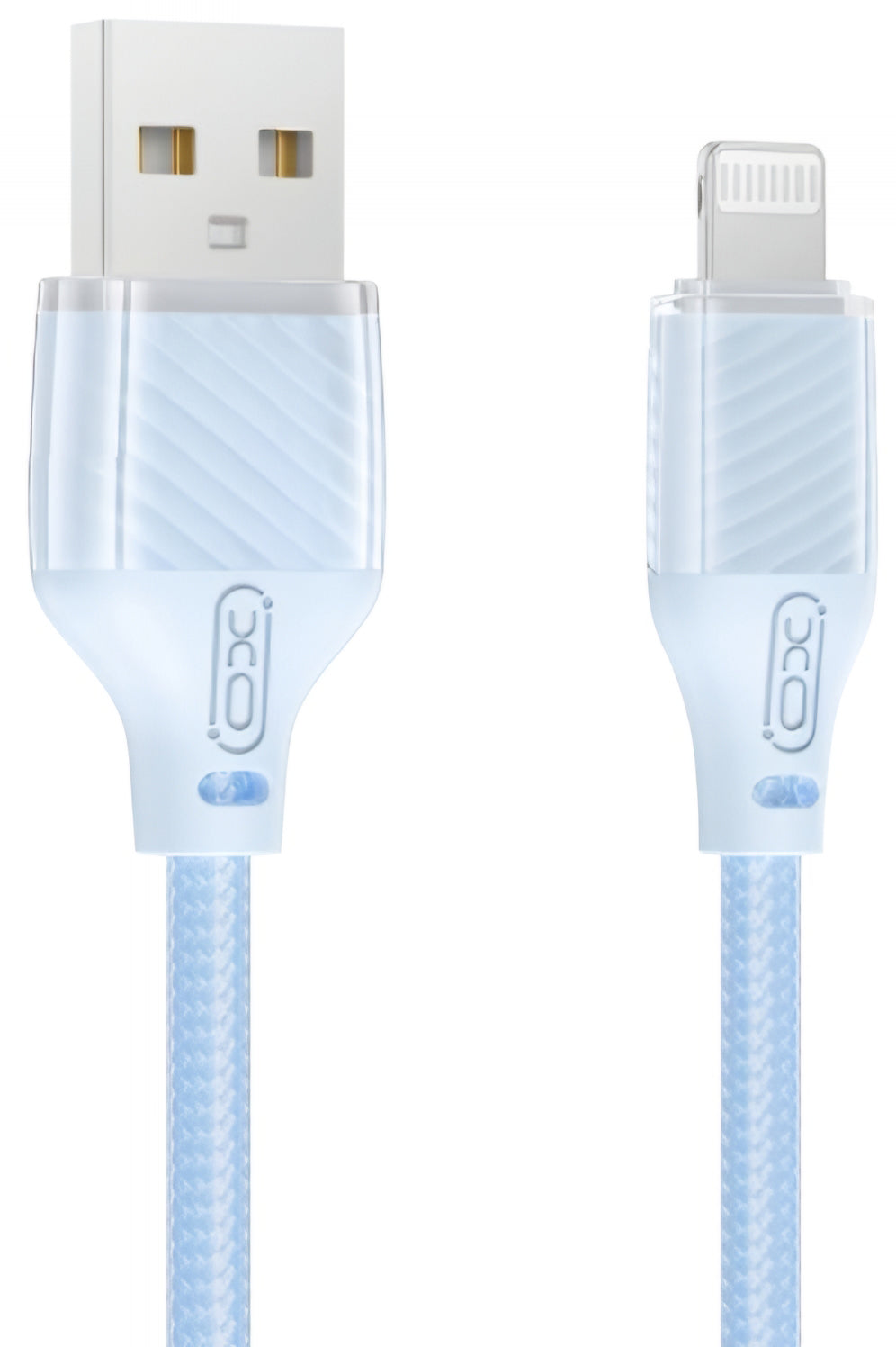 Cable de Datos y Carga USB-A - Lightning XO Design NB291, 18W, 1m, Azul