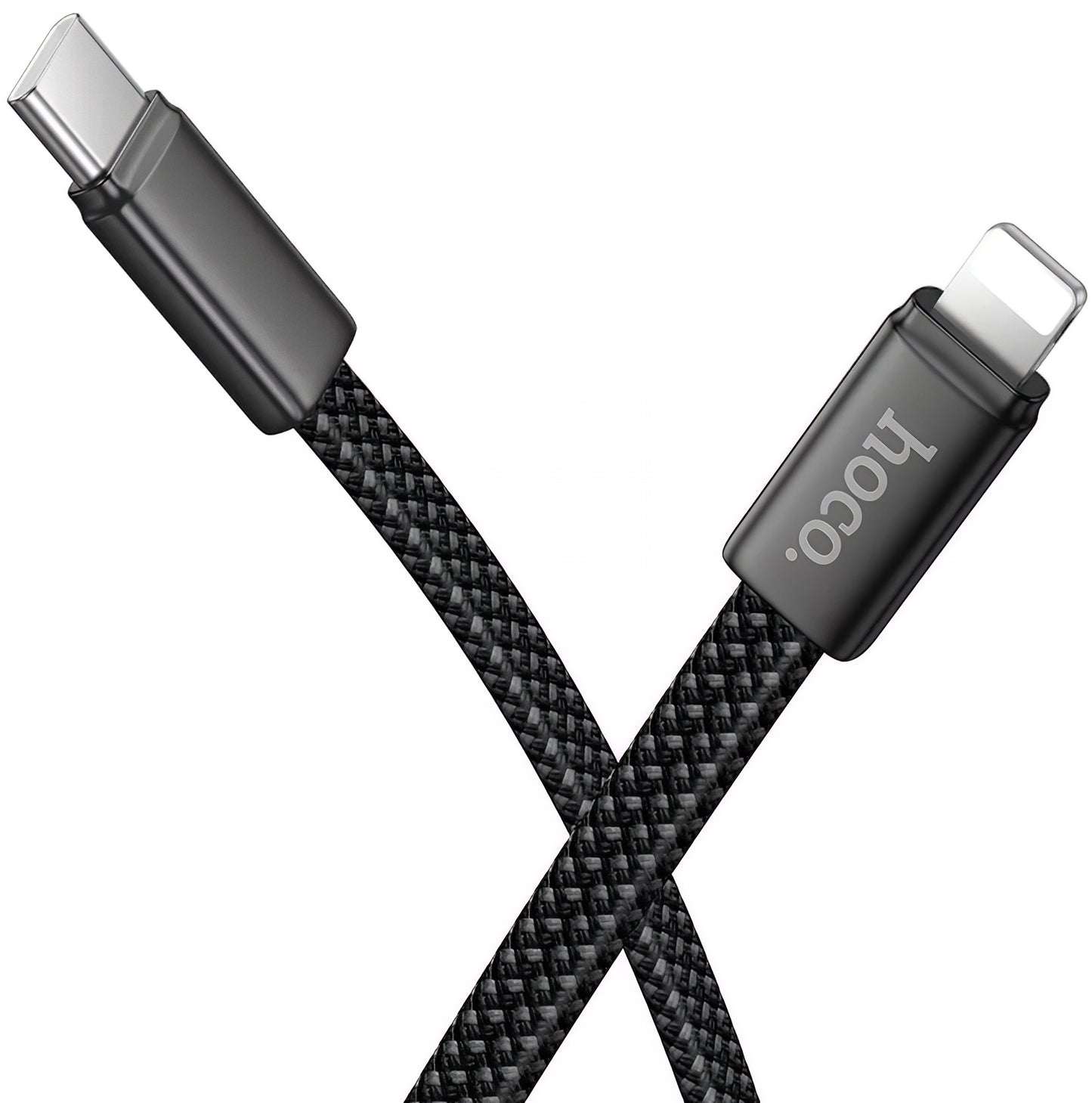 Cable de Datos y Carga USB-C - Lightning HOCO X125, 30W, 1m, Negro