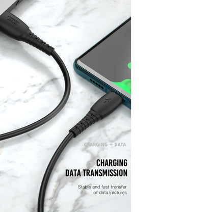 Cable de Datos y Carga USB-A - Lightning XO Design NB-P163, 18W, 1m, Negro