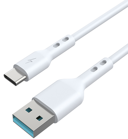 Cable de Datos y Carga USB-A - USB-C BWOO X172C, 60W, 1m, Blanco