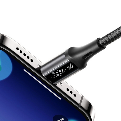 Cable de Datos y Carga USB-C - Lightning Joyroom S-A60 StarTalk, 30W, 1.2m, Negro