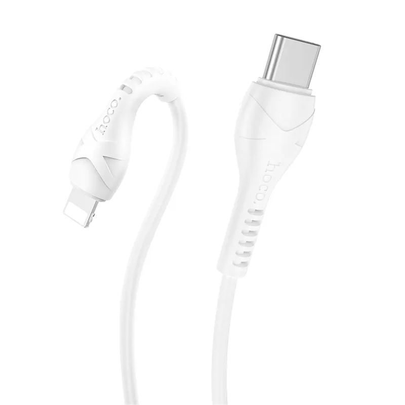 Cable de Datos y Carga USB-C - Lightning HOCO X37, 27W, 1m, Blanco
