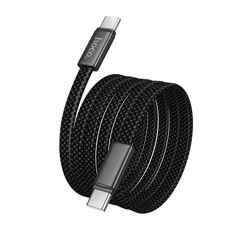 Cable de Datos y Carga USB-C - USB-C HOCO X125, 60W, 1m, Negro