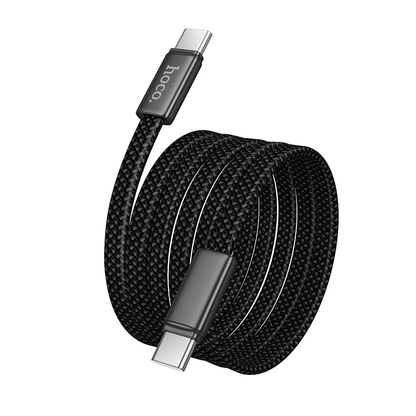 Cable de Datos y Carga USB-C - USB-C HOCO X125, 60W, 1m, Negro
