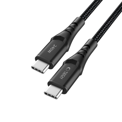 Cable de Datos y Carga USB-C - USB-C Tech-Protect UB11T Ultraboost, 240W, 1m, Negro